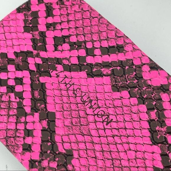 14th & Union Caite Pink Animal Print Square Toe Thong Slide Sandals Size 8.5 - Picture 10 of 16